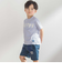 ステッチ＆サガラ刺しゅうロゴ半袖Tシャツ(95~150cm)