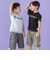 配色ステッチ立体ロゴプリント半袖Tシャツ(95~160cm)