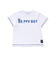 配色ステッチ立体ロゴプリント半袖Tシャツ(95~160cm)