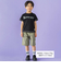 配色ステッチ立体ロゴプリント半袖Tシャツ(95~160cm)