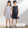 【前後着用可能】ノースリーブブラウス+タックキュロットパンツセットアップ(95~150cm)