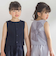 【前後着用可能】ノースリーブブラウス+タックキュロットパンツセットアップ(95~150cm)