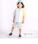 【お揃い】ストライプチェックサイド切り替えTシャツ(80~130cm)