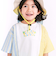 【お揃い】ストライプチェックサイド切り替えTシャツ(80~130cm)