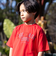 【接触冷感/速乾】シャツレイヤード風ロゴパッチワークデザインTシャツ(100~160cm)