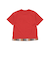 【接触冷感/速乾】シャツレイヤード風ロゴパッチワークデザインTシャツ(100~160cm)