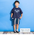 【接触冷感/速乾】シャツレイヤード風ロゴパッチワークデザインTシャツ(100~160cm)