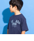 【接触冷感/速乾】シャツレイヤード風ロゴパッチワークデザインTシャツ(100~160cm)