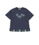 【接触冷感/速乾】シャツレイヤード風ロゴパッチワークデザインTシャツ(100~160cm)