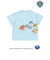 【パウ・パトロール×SLAPSLIP】無地ボーダーぐるっとキャラクタープリントTシャツ(90~130cm)