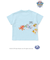 【パウ・パトロール×SLAPSLIP】無地ボーダーぐるっとキャラクタープリントTシャツ(90~130cm)