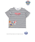 【パウ・パトロール×SLAPSLIP】無地ボーダーぐるっとキャラクタープリントTシャツ(90~130cm)