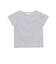 【日本製】【お揃い】リボンラインストーンの半袖Tシャツ(90~140cm)