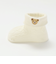 折り返しクマ刺しゅうソックス(8~13cm)