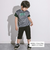ドロストメッシュトップス＆Tシャツセット(110~160cm)