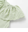 スカラップレースフリルカラー天竺ノースリーブTシャツ(90~150cm)