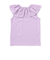 スカラップレースフリルカラー天竺ノースリーブTシャツ(90~150cm)