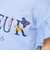ちょうちょモチーフFLEURロゴ天竺フリル袖Tシャツ(90~160cm)