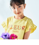 ちょうちょモチーフFLEURロゴ天竺フリル袖Tシャツ(90~160cm)