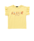 ちょうちょモチーフFLEURロゴ天竺フリル袖Tシャツ(90~160cm)