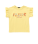 ちょうちょモチーフFLEURロゴ天竺フリル袖Tシャツ(90~160cm)