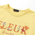 ちょうちょモチーフFLEURロゴ天竺フリル袖Tシャツ(90~160cm)