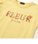 ちょうちょモチーフFLEURロゴ天竺フリル袖Tシャツ(90~160cm)