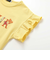 ちょうちょモチーフFLEURロゴ天竺フリル袖Tシャツ(90~160cm)