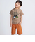 双眼鏡立体ラバープリント天竺半袖Tシャツ(90~140cm)