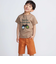 双眼鏡立体ラバープリント天竺半袖Tシャツ(90~140cm)