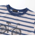自転車プリントマルチボーダー天竺半袖Tシャツ(90~160cm)