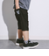 6分丈ロゴパッチワークリネン調ストレッチパンツ(110~160cm)