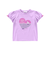 天竺ハートプリント半袖Tシャツ(80~130cm)