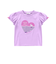 天竺ハートプリント半袖Tシャツ(80~130cm)