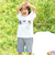 【吸汗速乾】チェックダンガリー色々ワッペン付きポケット半袖Tシャツ(80~130cm)