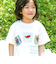 【吸汗速乾】チェックダンガリー色々ワッペン付きポケット半袖Tシャツ(80~130cm)