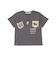 【吸汗速乾】チェックダンガリー色々ワッペン付きポケット半袖Tシャツ(80~130cm)