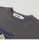 【吸汗速乾】チェックダンガリー色々ワッペン付きポケット半袖Tシャツ(80~130cm)