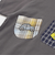 【吸汗速乾】チェックダンガリー色々ワッペン付きポケット半袖Tシャツ(80~130cm)