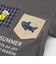 【吸汗速乾】チェックダンガリー色々ワッペン付きポケット半袖Tシャツ(80~130cm)