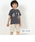 ツイルデニム総柄プリントハーフパンツ(80~130cm)