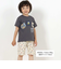 ツイルデニム総柄プリントハーフパンツ(80~130cm)