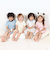 【スララク/腹巻き一体型/吸汗速乾】みんな快眠！半袖みんみんパジャマ 上下セット(80~130cm)