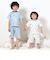 【スララク/腹巻き一体型/吸汗速乾】みんな快眠！半袖みんみんパジャマ 上下セット(80~130cm)