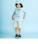 【吸汗速乾】恐竜サメ図鑑風発泡プリントTシャツ(80~130cm)