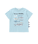 【吸汗速乾】恐竜サメ図鑑風発泡プリントTシャツ(80~130cm)