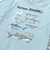 【吸汗速乾】恐竜サメ図鑑風発泡プリントTシャツ(80~130cm)