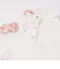 【お揃い】フラワープリントスカラップ襟半袖針抜きTシャツ(80~100cm)