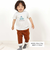 メランジ天竺車プリント半袖Tシャツ(80~100cm)