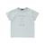 ボーダー天竺ステッチ刺しゅうロゴ半袖Tシャツ(80~100cm)
